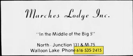 Marches Lodge - Aug 1972 Ad (newer photo)